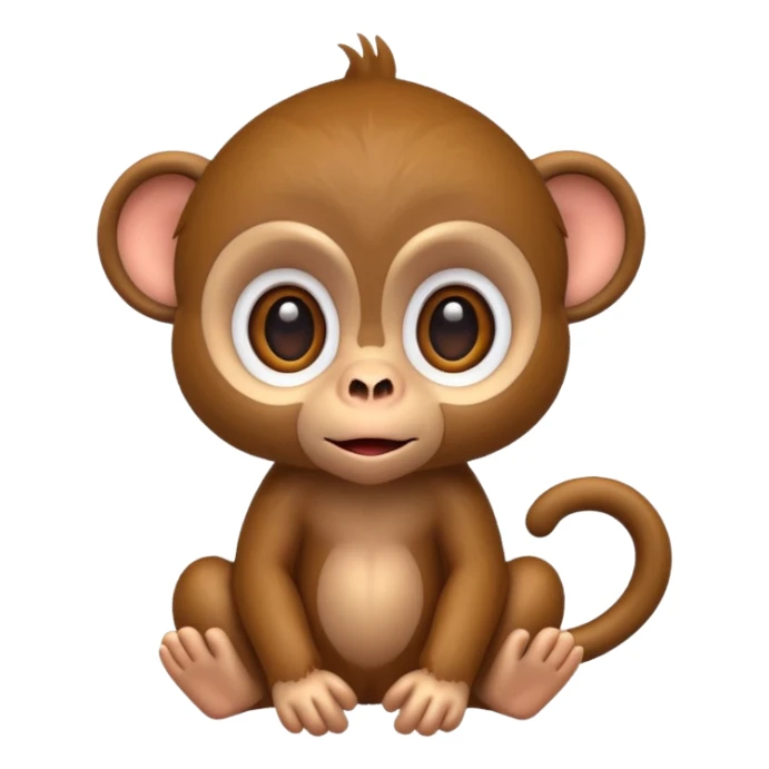 exotic monkey character, tropical vibe, cute expression, 3D cartoon, mobile game icon style, clean background, no text, no watermark
 sticker
