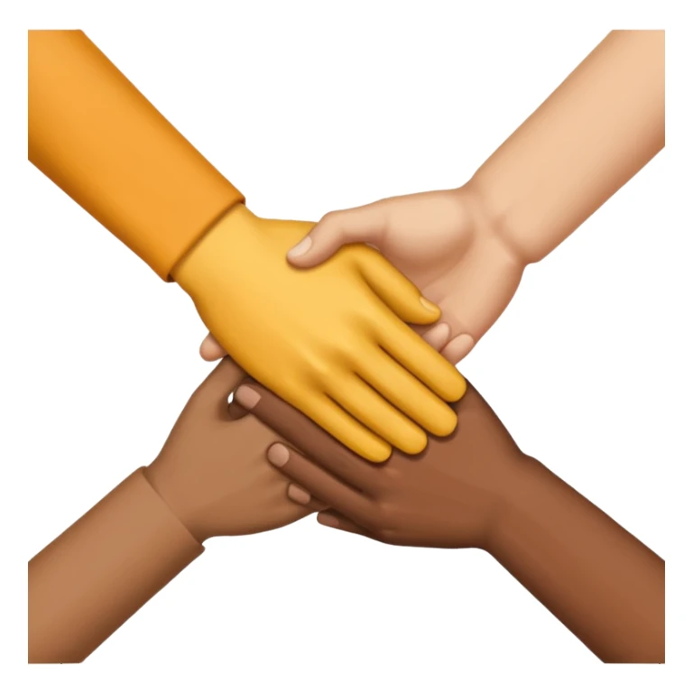 Three way handshake sticker