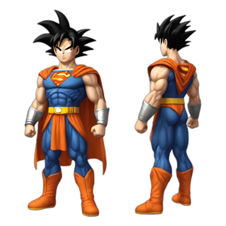 Goku-combat-superman sticker