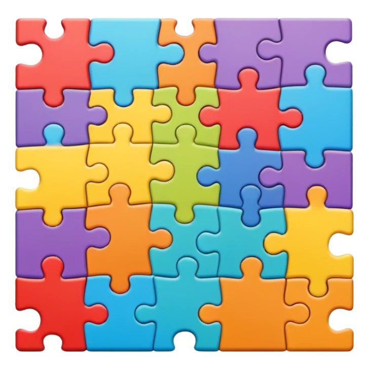 puzzle pieces sticker