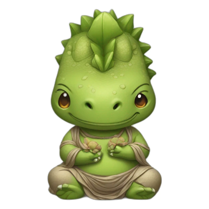 Dinosaur bouddha   sticker