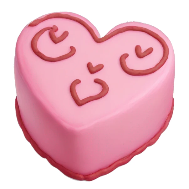 Heart shaped Gemini cake sticker