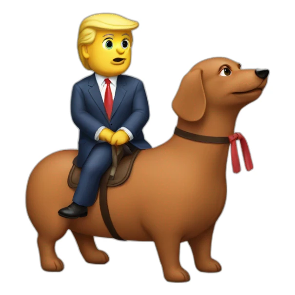 trump-riding-sausage sticker