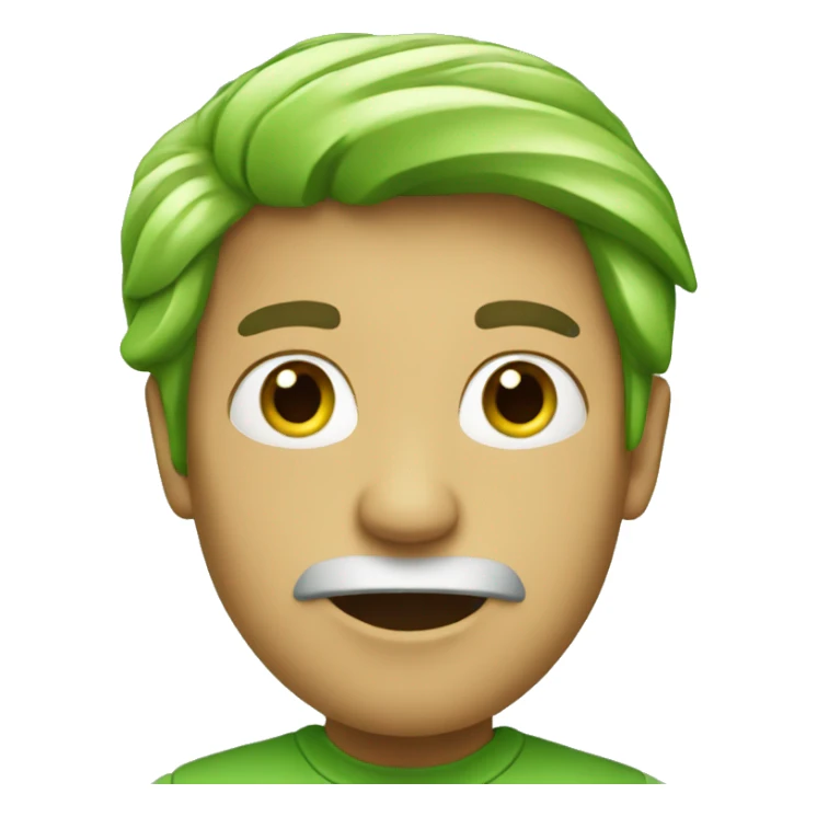 Green people  sticker