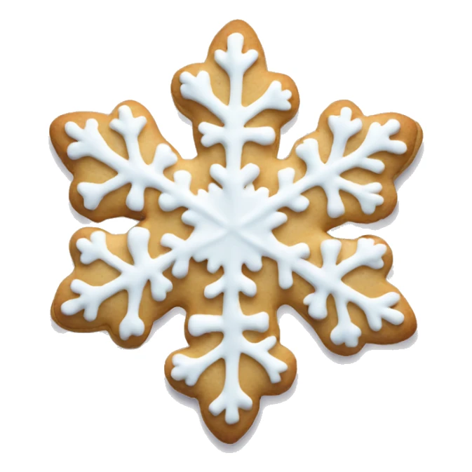 Sugar cookie snowflake sticker