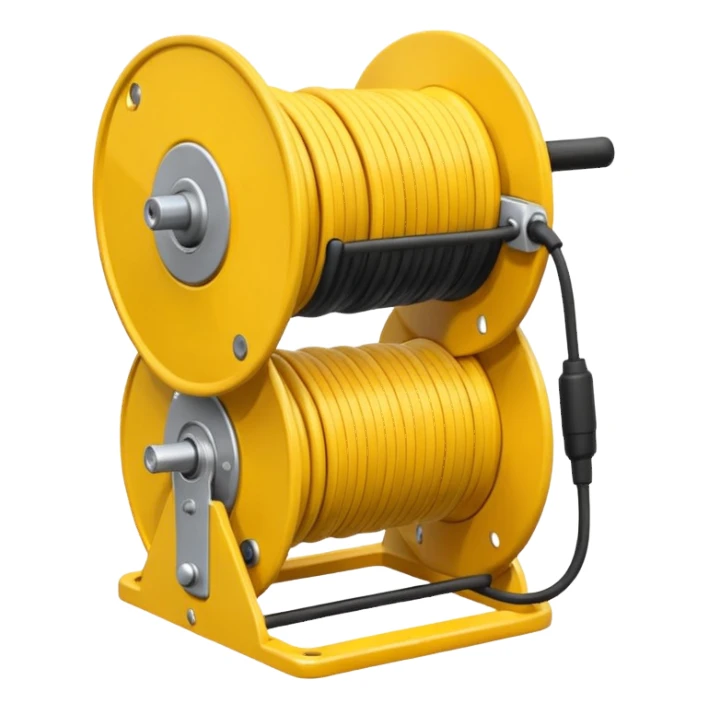 concert Cable reels yellow sticker