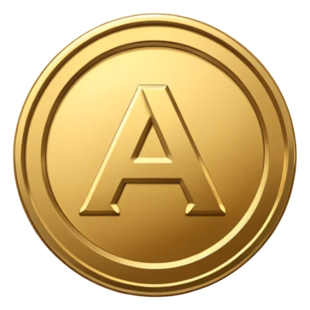 Coin that says ATHLE ON IT sticker