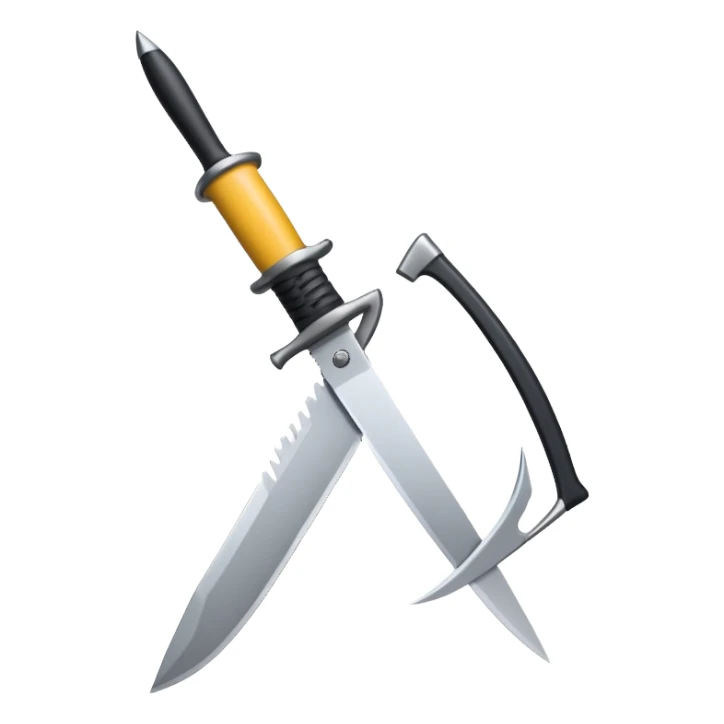 Emoji Witz Kniffe and in headspeaker sticker