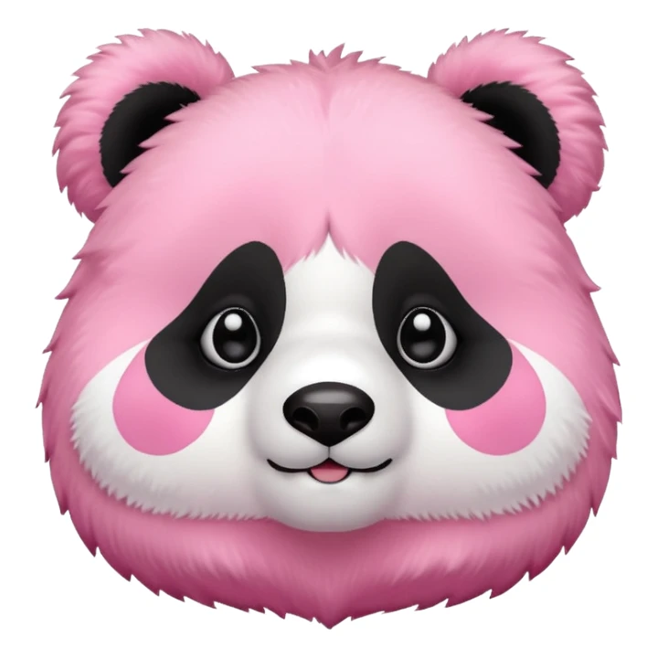 Pink cute panda sticker