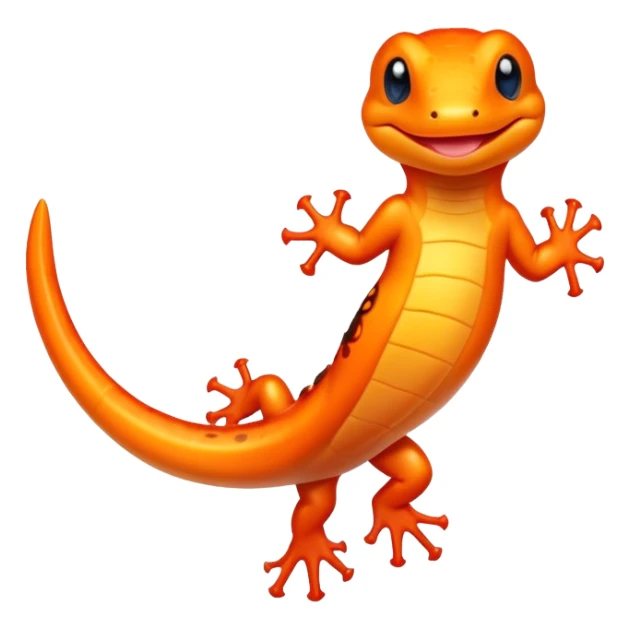 Happy salamander sticker