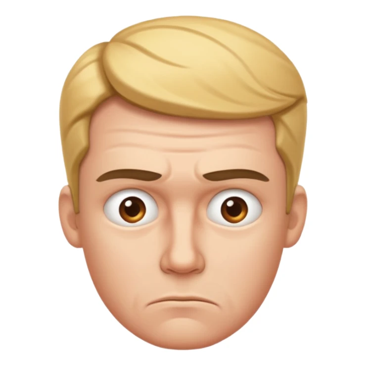 thinking face sticker