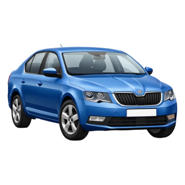 skoda octavia blue sticker