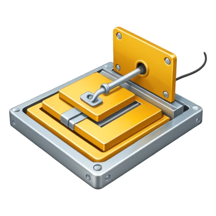 coin icon with mouse trap on it sticker