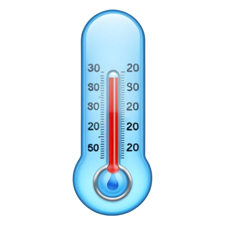 cold ice thermometer only blue color sticker