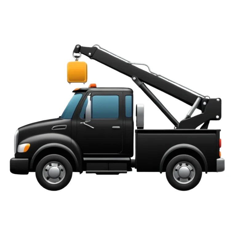 towing street icon, shilloute sticker