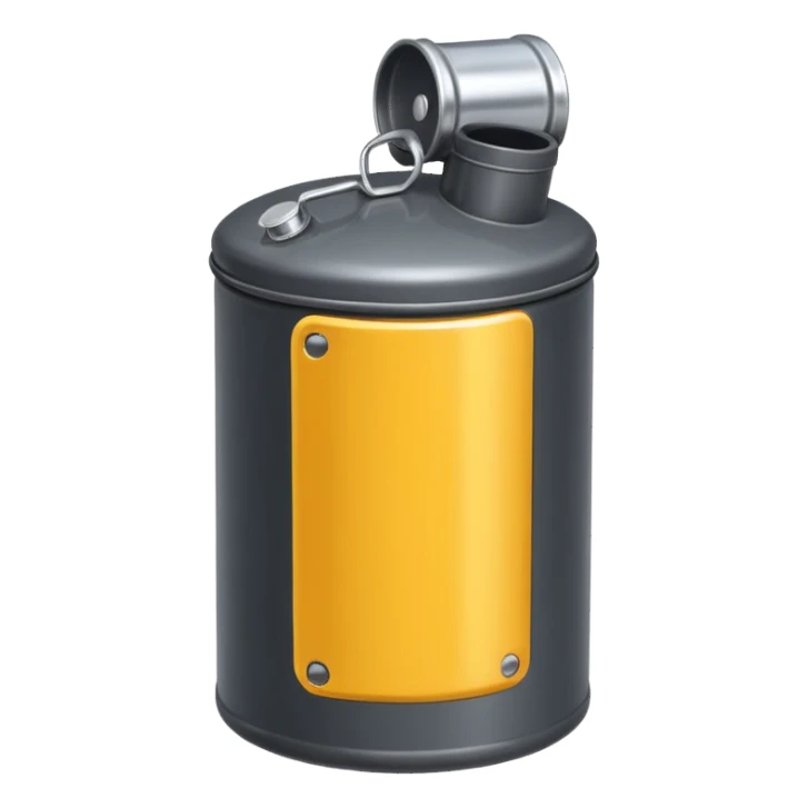 generate a realistic oil canister sticker