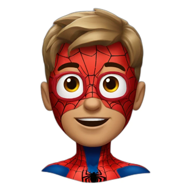 Belgium spiderman sticker