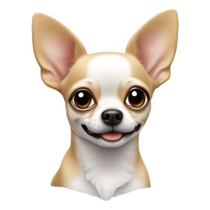 Langhaarig Chihuahua weiß sticker