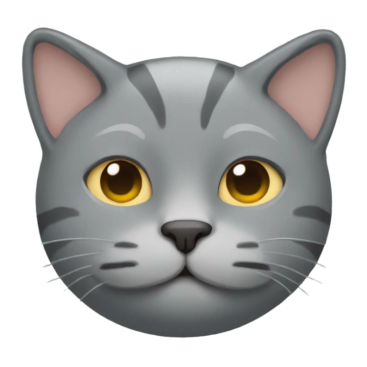 Gray cat sleeping  sticker