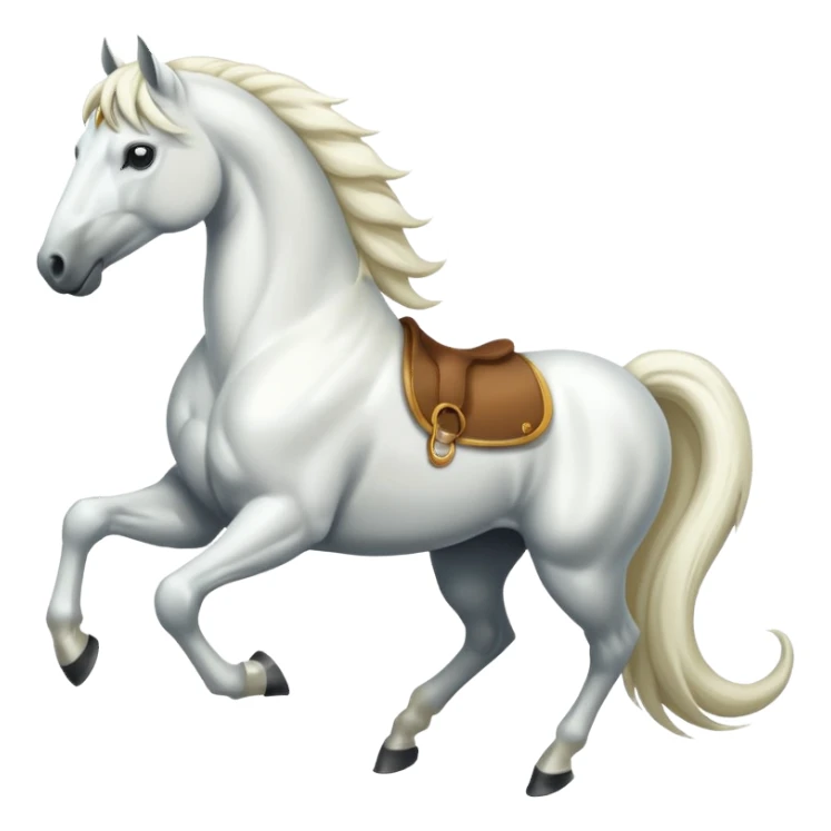 White horse emoji  sticker