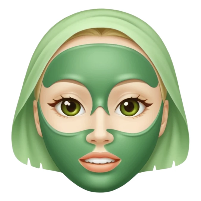 Skincare mask sticker