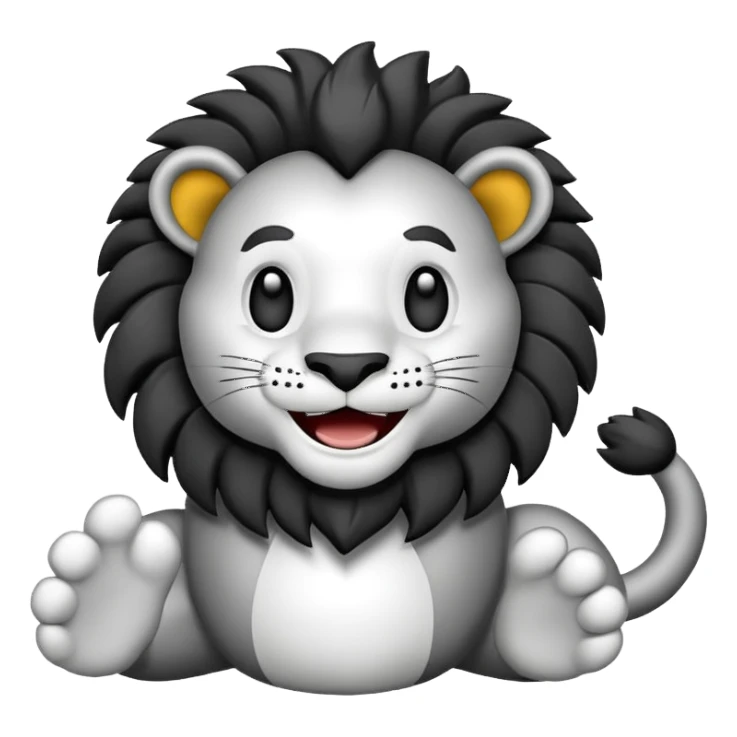 Lion & Bendy sticker