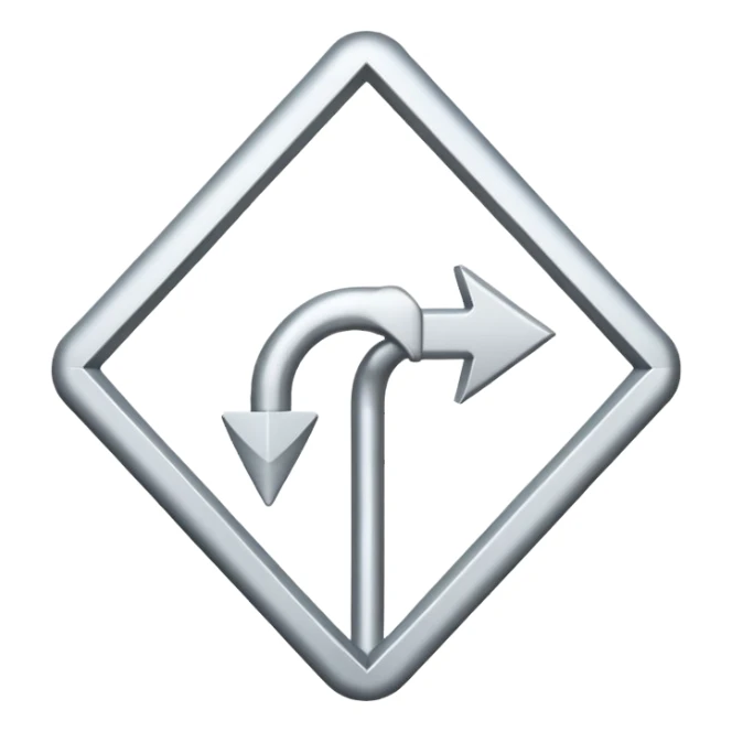White arrow pointing downwards sticker
