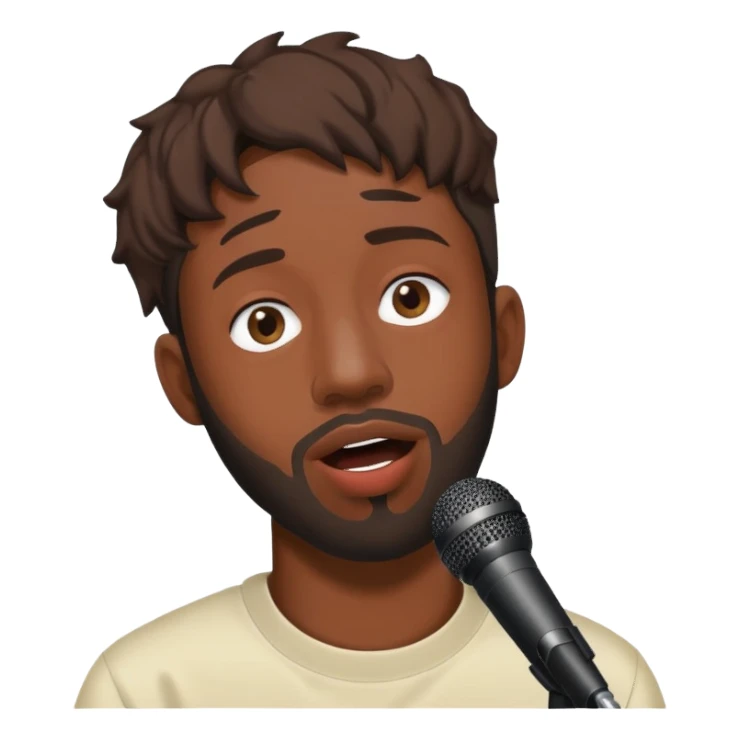 Brent faiyaz singing  sticker