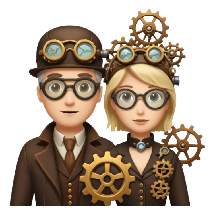 Steampunk Inventors sticker