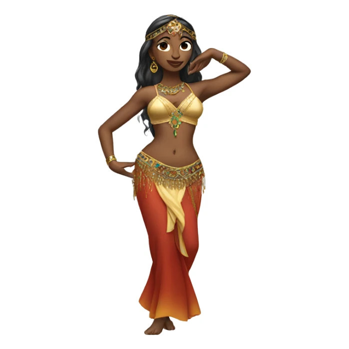 belly dancer sticker