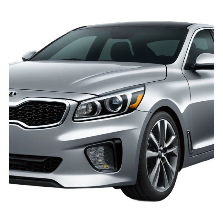 Grey Kia k5 with tinted windows  sticker