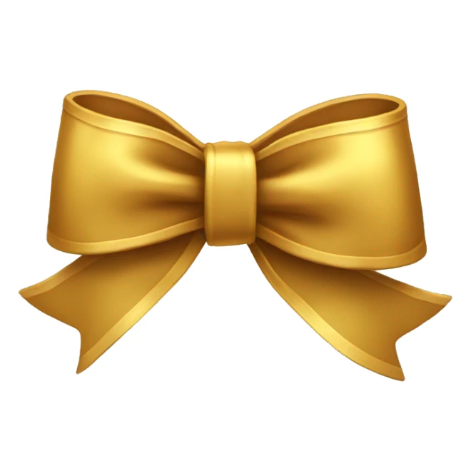 Golden bow sticker