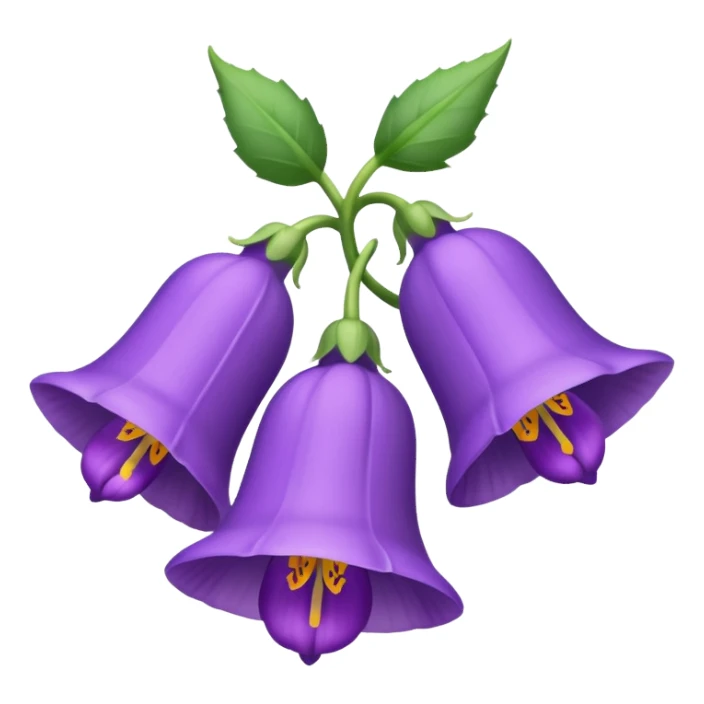 Canterbury bells flower sticker