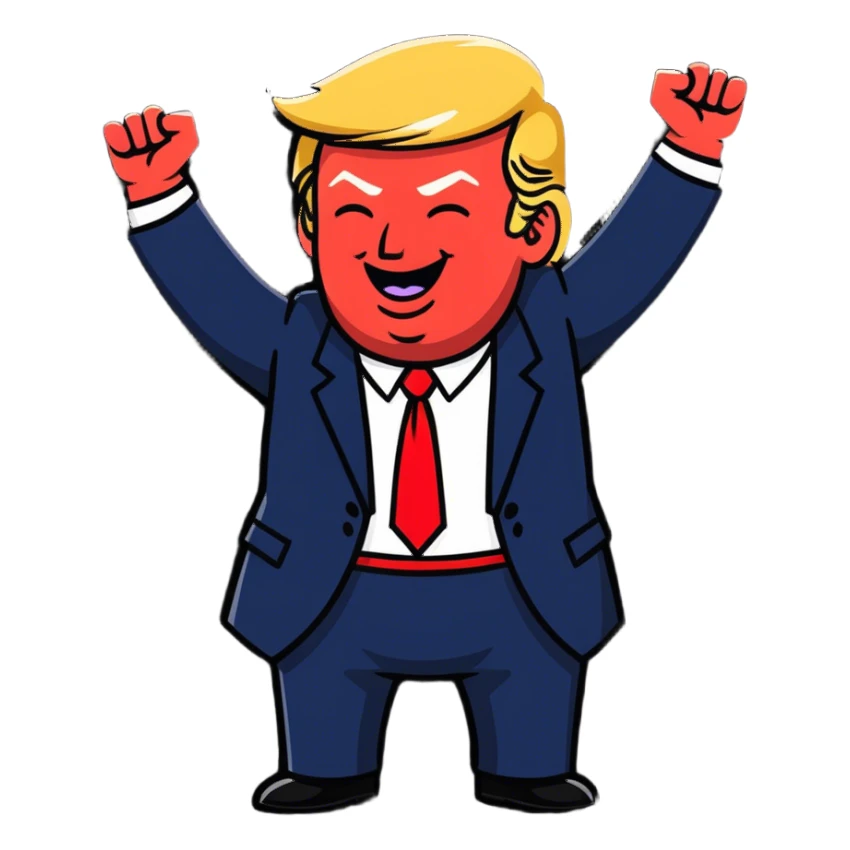 Trump dancing  sticker