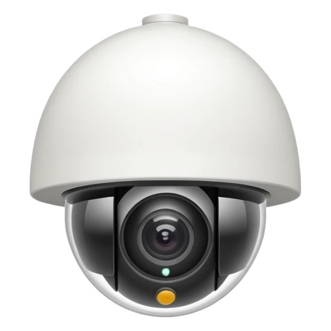 beyaz güvenlik kamerası sticker