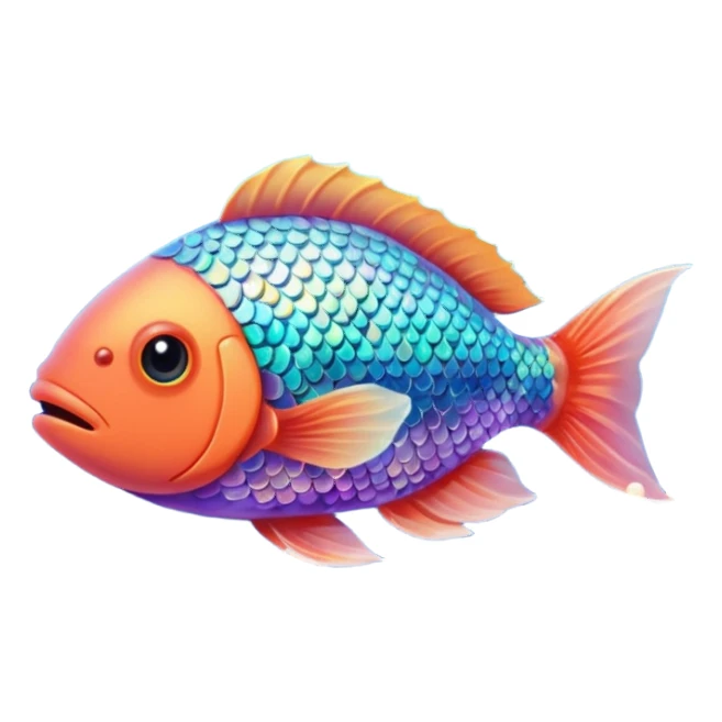 fish swimming sticker