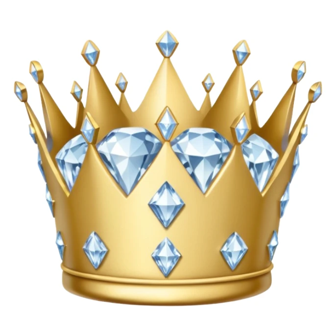 бриллиантовая корона эмоджи sticker