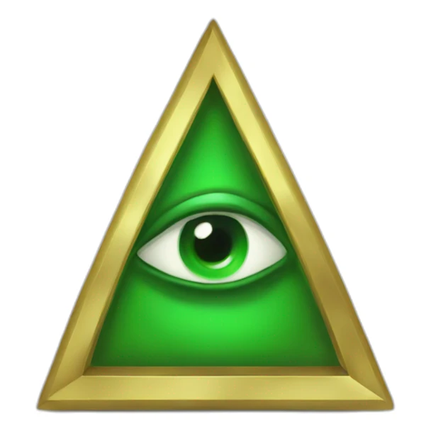 Illuminati green sticker