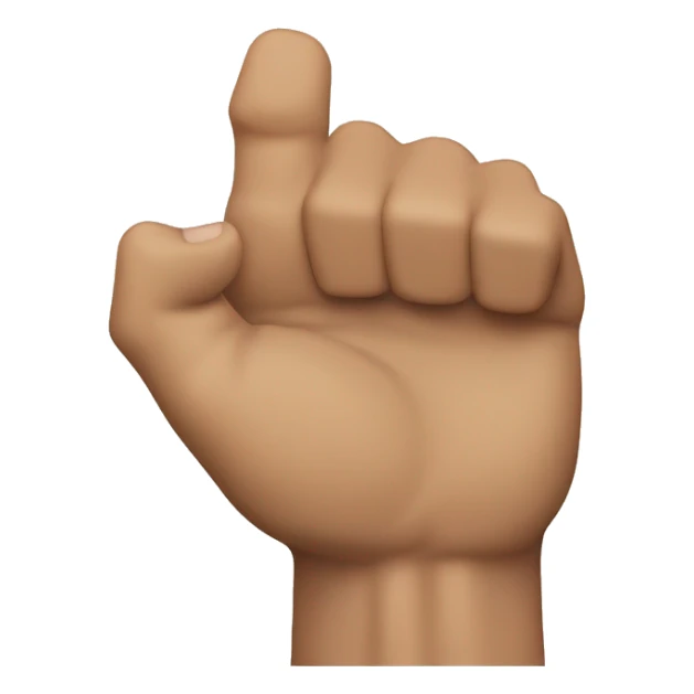 musculed flexed left hand holding book sticker