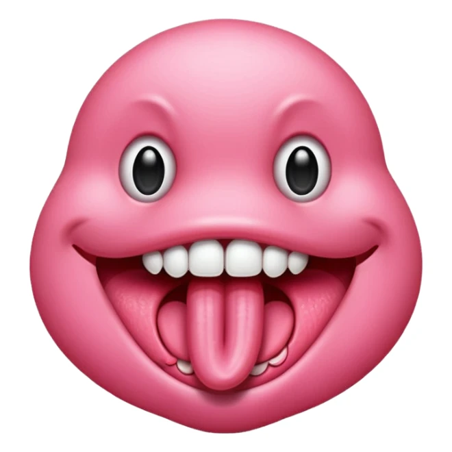 Mouth tongue sticker