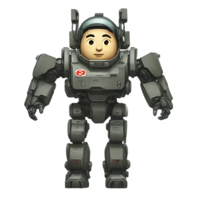 Kim Jong-un mech suit sticker