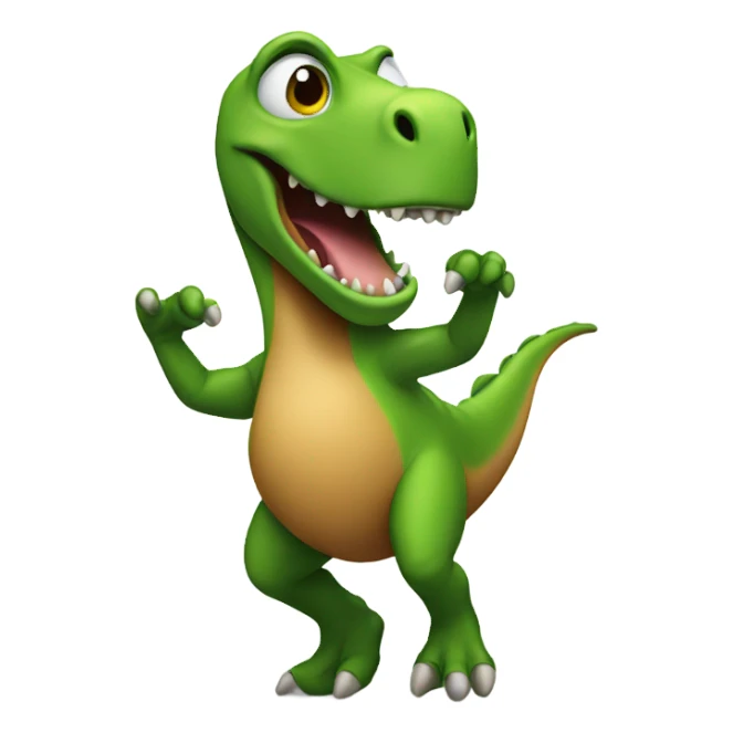 Dancing dinosaur  sticker