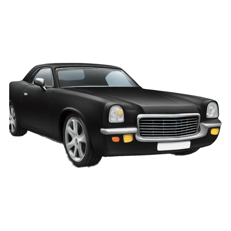 Shrek driving a black luxury car sticker