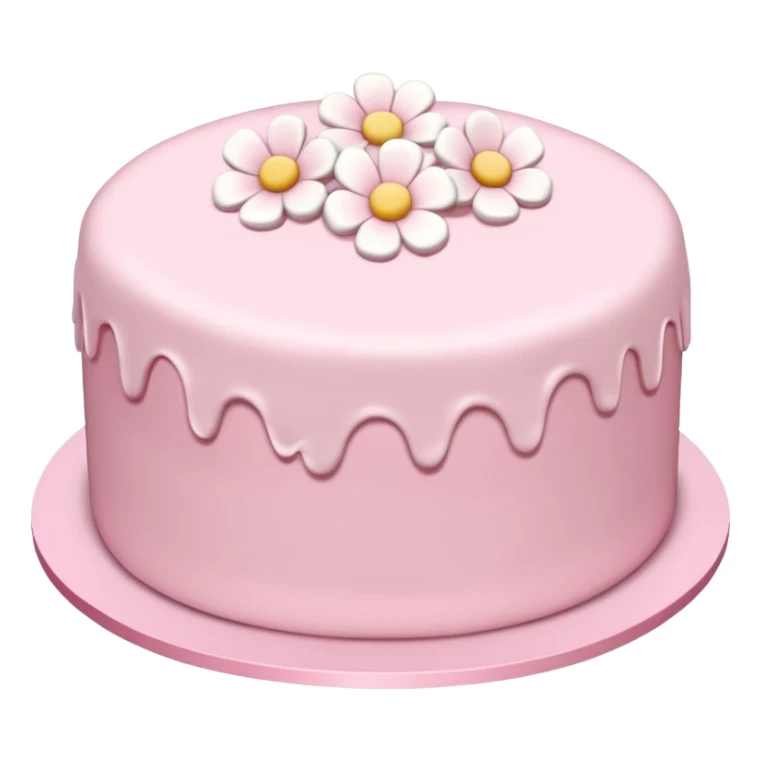 baby pink cake sticker