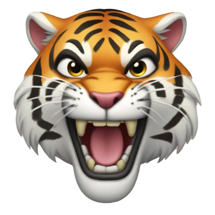 angry gay tiger sticker