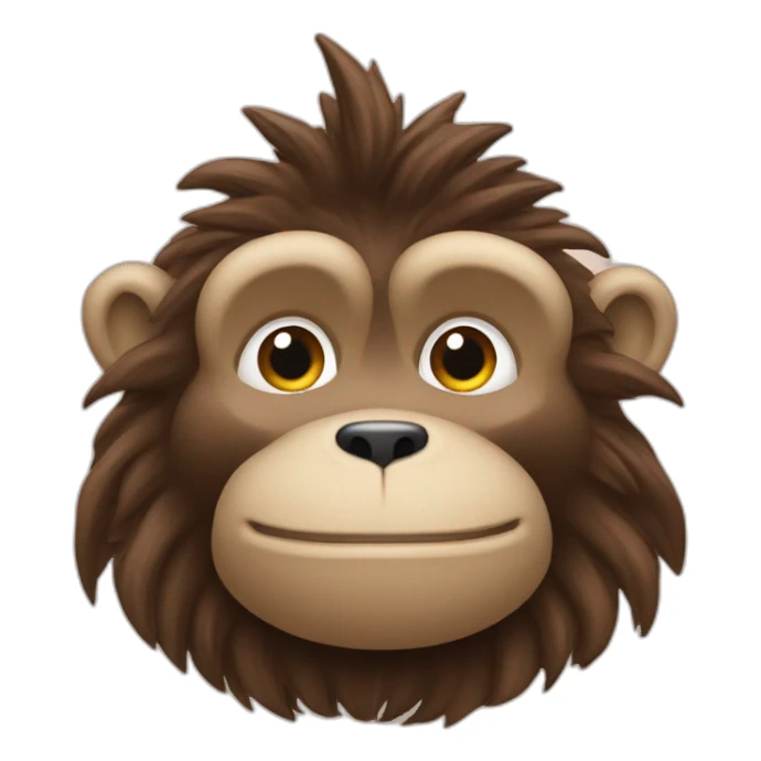 Un castor avec une tête de singe sticker