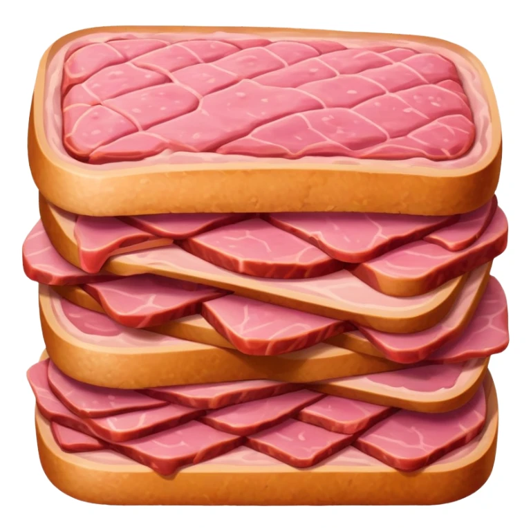 impressionist SPAM MEAT landscape  sticker