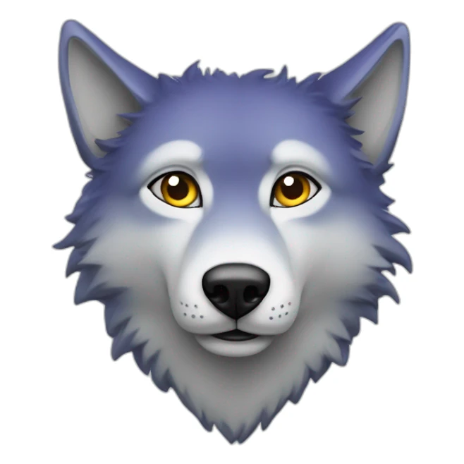 loup dans l'espace sticker