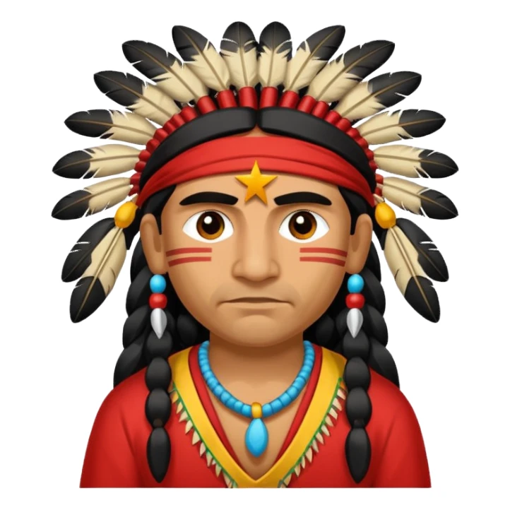 An small respectfull apache indian flagapache indian emoji respectful sticker