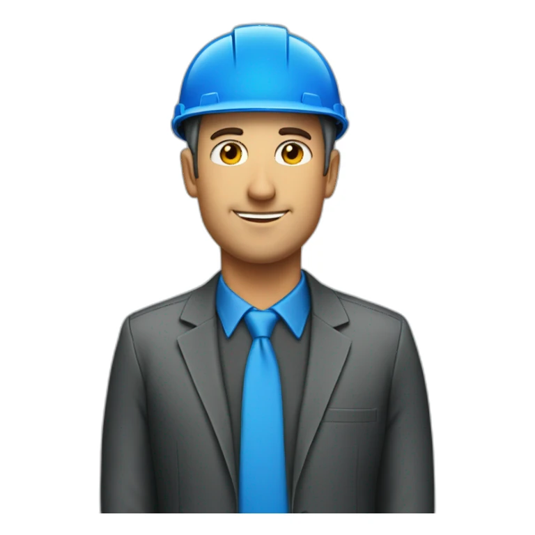 officeman with blue helmet sticker